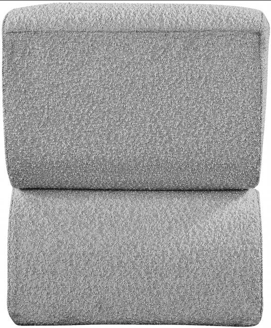 Meridian Furniture Desiree Grey Boucle Fabric Accent Chair-3
