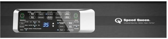 Speed Queen® DR7 7.0 Cu. Ft. White Front Load Electric Dryer-4