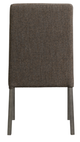 Elements International Cross Gray Round Dining Side Chair-3