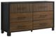 Crown Mark Nemy Black/Brown Dresser-0