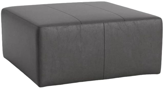 Bassett® Furniture Customizable Kelly Leather 38" Square Ottoman-0