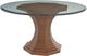 Lexington Home La Costa Cabrillo Clear Top 54" Dining Table with Brown Base-0