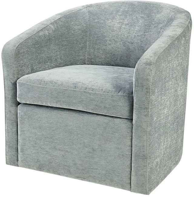 Olliix by Martha Stewart Light Blue Amber Swivel Chair-2