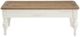 Winners Only® Augusta Rustic Brown 48" Coffee Table with White Base-2