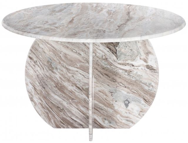 Meridian Furniture Formentera Wavy Brown/White Dining Table-1