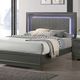 Furniture of America® Alison 4-Piece Metallic Gray Queen Bedroom Set-1