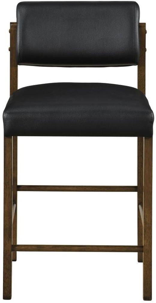 Coaster® Kehoe 2-Piece Black/Walnut Counter Stool Set-4