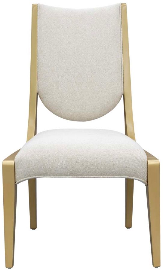 Michael Amini® Scotts Square Light Champagne Dining Side Chair-1