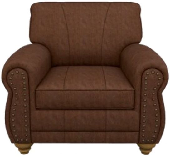 Best® Home Furnishings Customizable Leather Club Chair with Honey Birch Legs -1