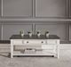 Liberty Furniture Allyson Park Charcoal Cocktail Table with Wirebrushed White Base-1
