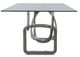 VIG Furniture Modrest Adelaide Silver/Glass Dining Table-3
