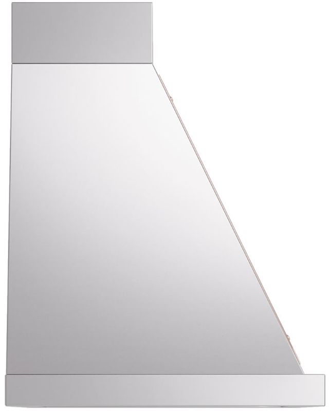 Ilve® Nostalgie II Noblesse 36" Stainless Steel Wall Mounted Range Hood with Copper Trim-2