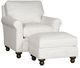 King Hickory Customizable Cory Fabric Ottoman-1