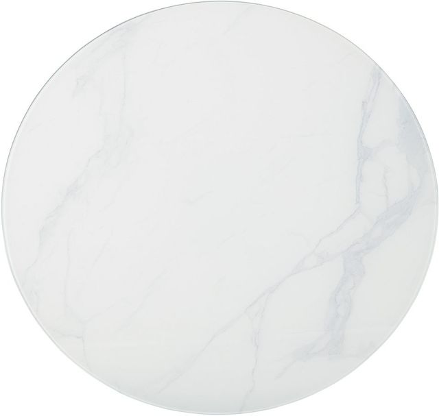 Signature Design by Ashley® Barchoni White Dining Table with Silver Base-2