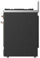 Ilve® Majestic III 30" Graphite Matte Pro Style Dual Fuel Liquid Propane Range with 5 Black Brass Burners and Copper Trim-2