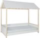 Powell® Kimberly White Twin Youth Canopy Bed-0