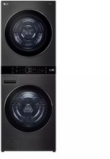 LG Black Steel Electric Laundry Center, 5.0 Cu. Ft. Washer, 7.8 Cu. Ft. Dryer