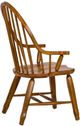 Liberty Furniture Treasures Rustic Oak Bow Back Arm Chair-4