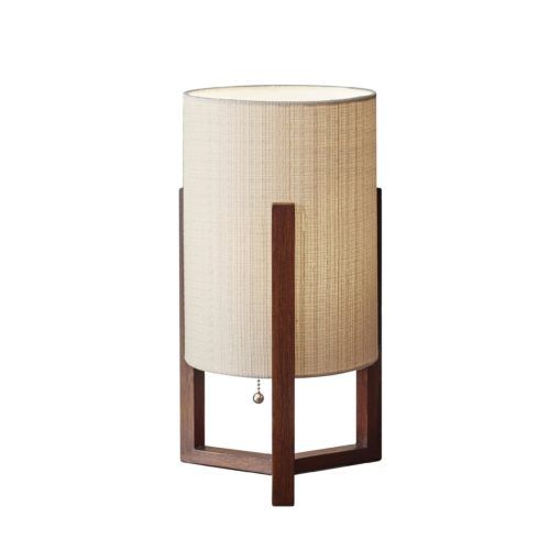 Adesso® Quinn Walnut Table Lantern-0