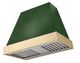 AGA Euclid 36" Cornwall Green Wall Mounted Range Hood  with Polished Brass Trim-0