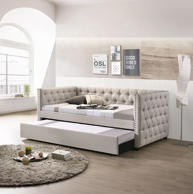 ACME Furniture Romona Beige Youth Twin Daybed with Trundle-1