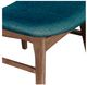 New Classic® Home Furnishings Oscar Teal/Walnut Dining Side Chair-5