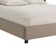 Michael Amini® 21 Cosmopolitan™ Pebble Grain Taupe/Umber California King Upholstered Panel Bed-4