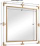 Uttermost® Balkan Metallic Gold Leaf Square Mirror-2