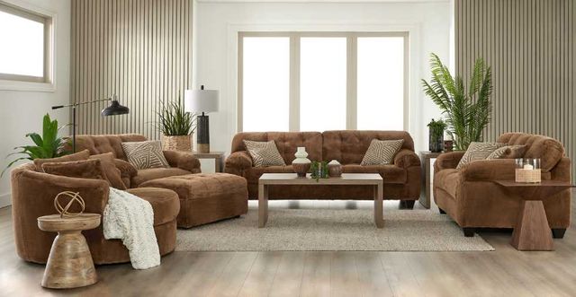 Hughes Furniture® 21700 Winter Camel Sofa-1