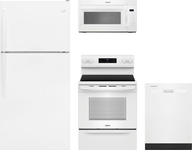 Whirlpool® 4 Piece White Kitchen Package-0