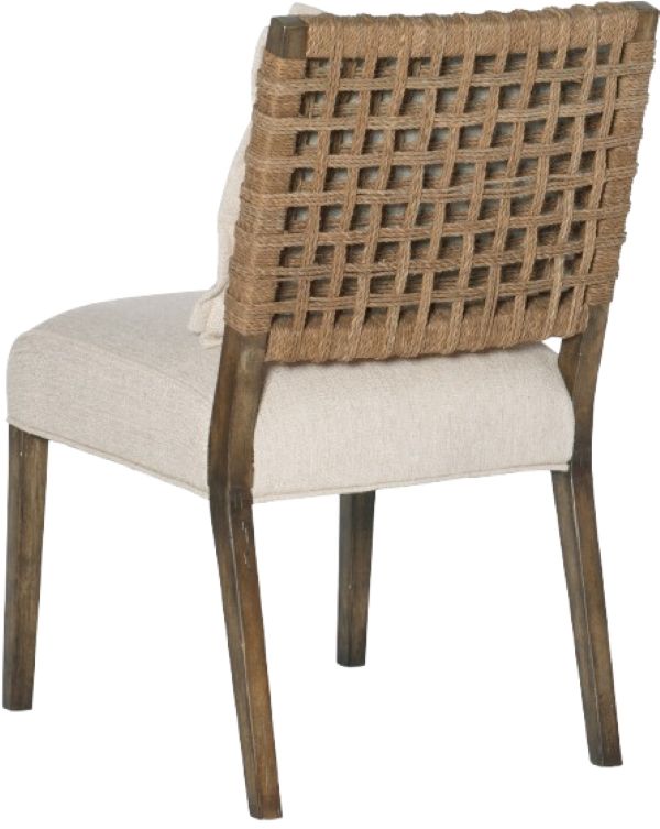 Hooker® Furniture Sundance Cliffside/Zuri Cream Woven Back Dining Side Chair-2