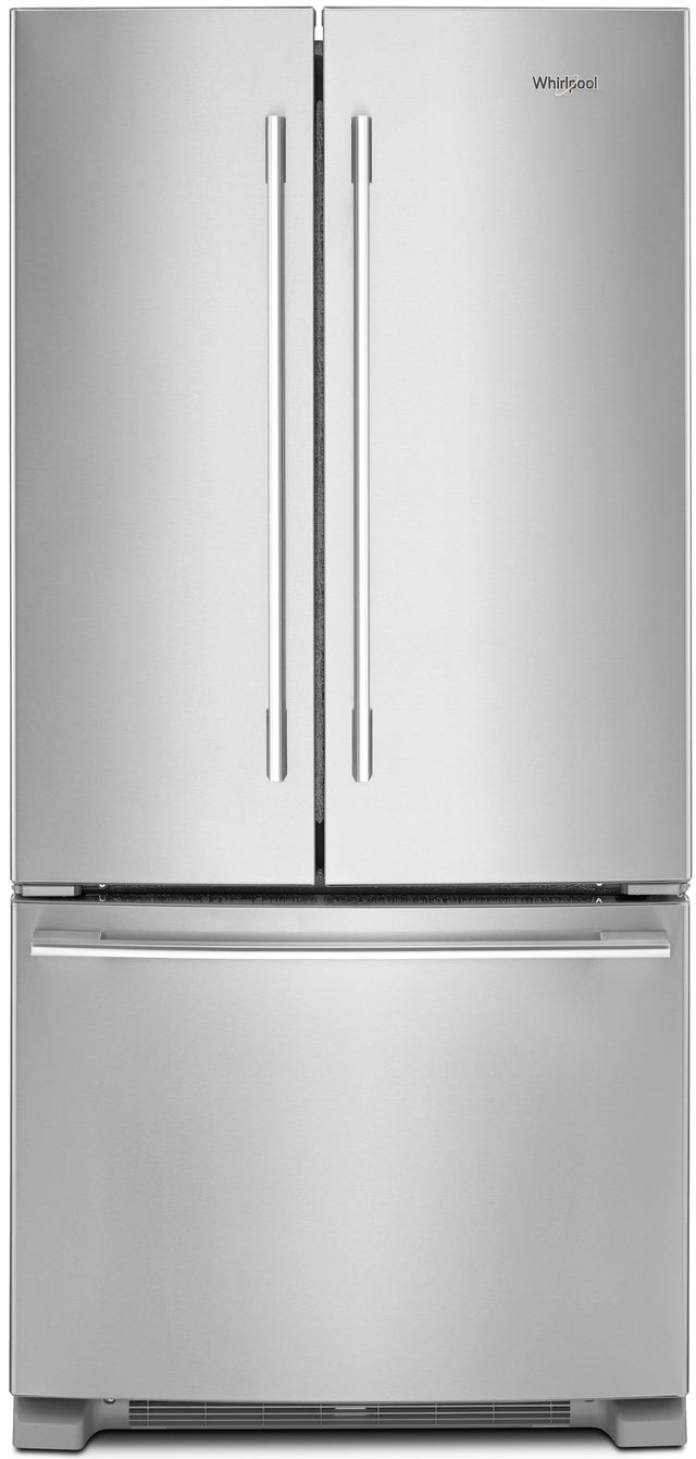 Whirlpool® 22.1 Cu. Ft. French Door Refrigerator-Fingerprint Resistant Stainless Steel-0