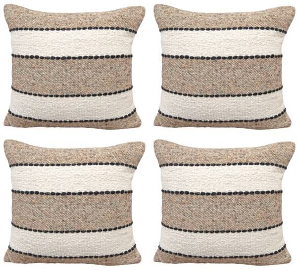 Signature Design by Ashley® Rueford 4-Piece Black/Brown/Natural Pillow Set-0