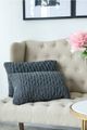 A & B Home Gray 14"x20" Knit Throw Pillow-1