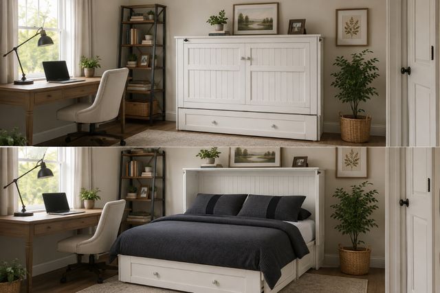 Night & Day Furniture™ Daisy White Murphy Cabinet-3