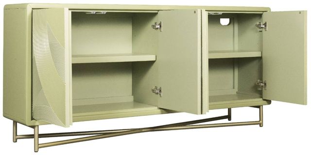 Hooker® Furniture Commerce and Market Into The Woods Green Credenza-3