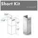 ZLINE 2 Piece Stainless Steel Wall Hood Extension-2