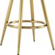 Armen Living Justin Gold/Taupe Swivel Bar Stool-4