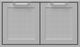 Hestan® Professional 36" Stainless Steel Outdoor Double Sealed Pantry Storage Door-0