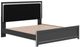 Signature Design by Ashley® Zuraleus Matte Black King Upholstered Platform Bed-3
