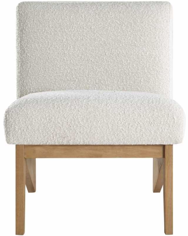Meridian Furniture Chapman Cream/Natural Boucle Fabric Accent Chair-1