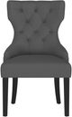Coaster® Baney Black/Gray Upholstered Dining Side Chair-1