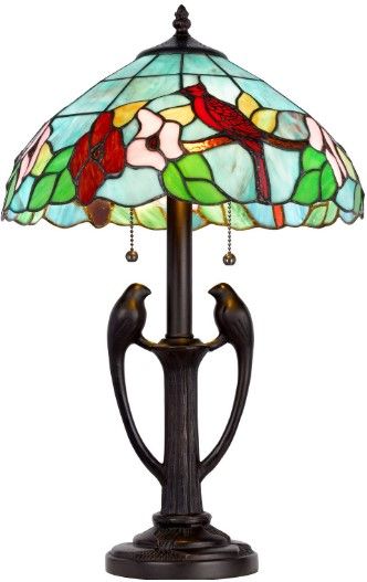 Cal® Lighting & Accessories Tiffany Antique Bronze Table Lamp-0
