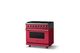 Viking® 5 Series 36" Valentine Pro Style Dual Fuel (LP) Range with Polished Chrome Trim-2