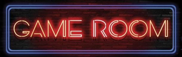 Classy Art Game Room Neon Sign by Mollie B Wall Art-2