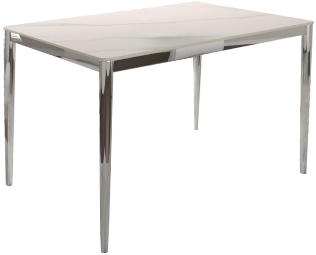 Cramco Atom Sintered Stone Top Dining Table with Chrome Base-0