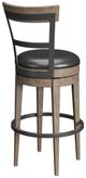 Emerald Home Benton Pecan Brown Swivel Bar Stool-4
