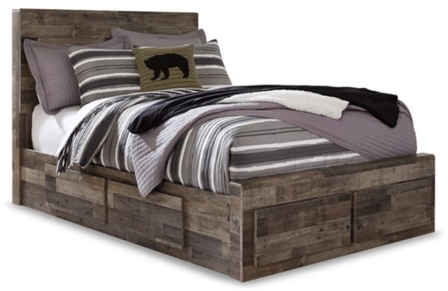 Benchcraft® Derekson 5-Piece Multi Gray Full Panel Bed Set-1