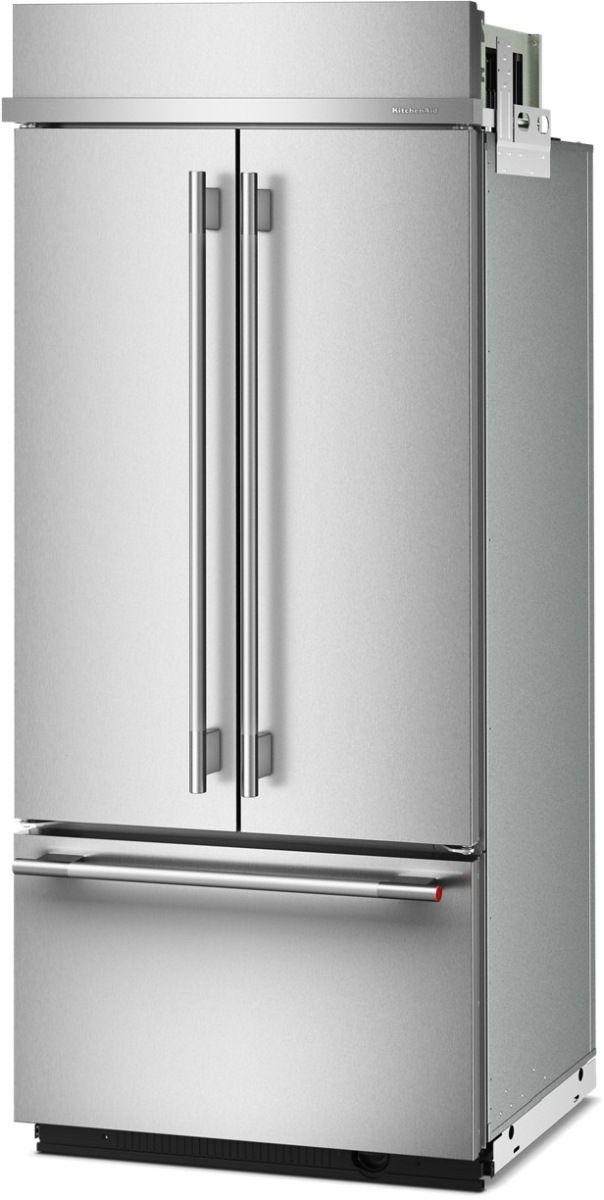 KitchenAid® 36" 20.8 Cu. Ft. PrintShield™ Stainless Steel Built-In French Door Refrigerator -3