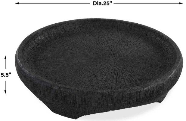 Uttermost® Resonance Black Indoor-Outdoor Resin Bowl-2